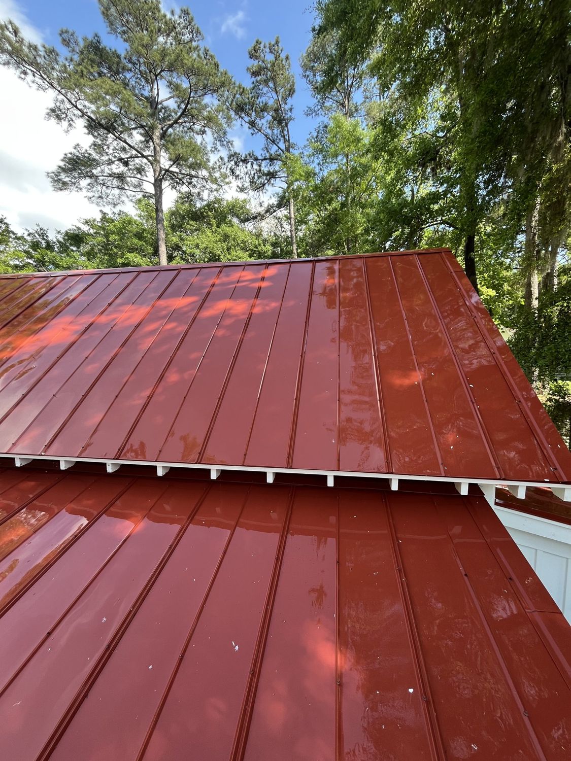 Clean metal roof — SMRW job photo