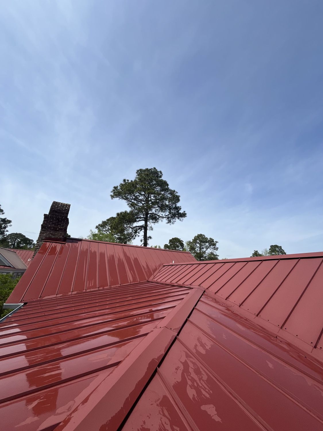 Clean metal roof — SMRW job photo
